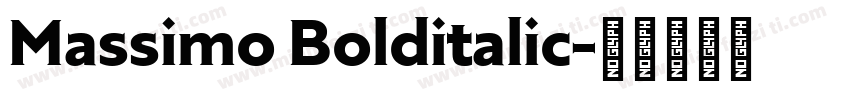 Massimo Bolditalic字体转换